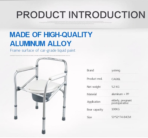 Siapa yang tidak boleh menggunakan kerusi komode aluminium?