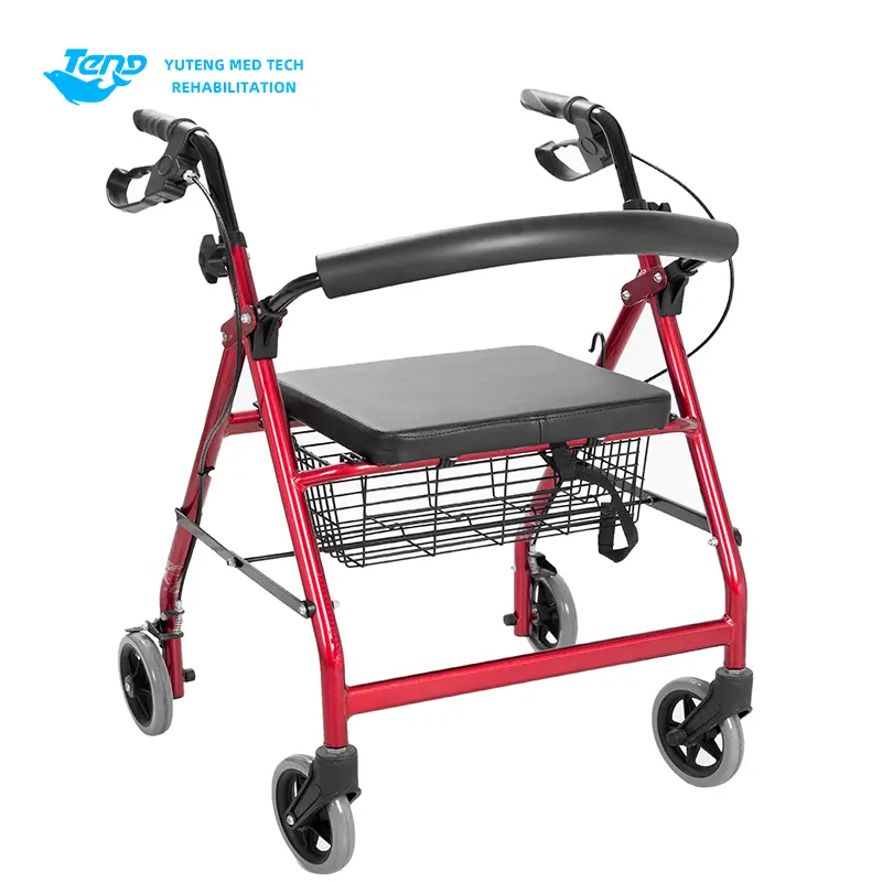 Rollator Walker Steel dengan tempat duduk